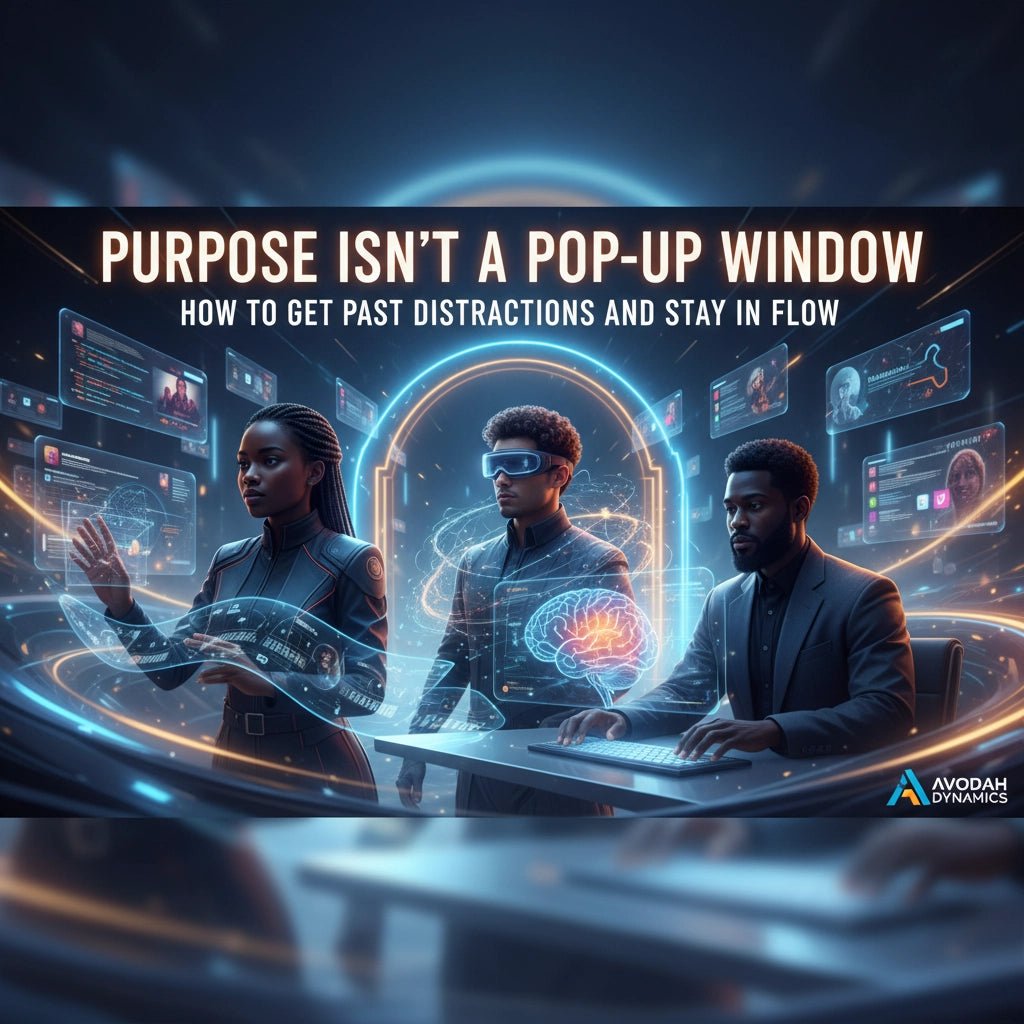 Purpose Isn't a Pop-Up Window: How to Get Past Distractions and St – Avodah Dynamics